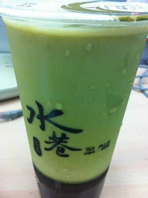 水巷茶弄 台北永吉店 -喝的巧克力蛋糕v.s 超推薦紅豆抺茶鮮奶露 - 第3張圖 紅豆抺茶鮮奶露 - 信義區的水巷茶弄)