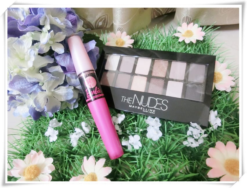 MAYBELLINE媚比琳-芭比大眼訂製雙刷頭睫毛膏+時尚伸展台訂製12色眼彩盤~畫出魅力電眼