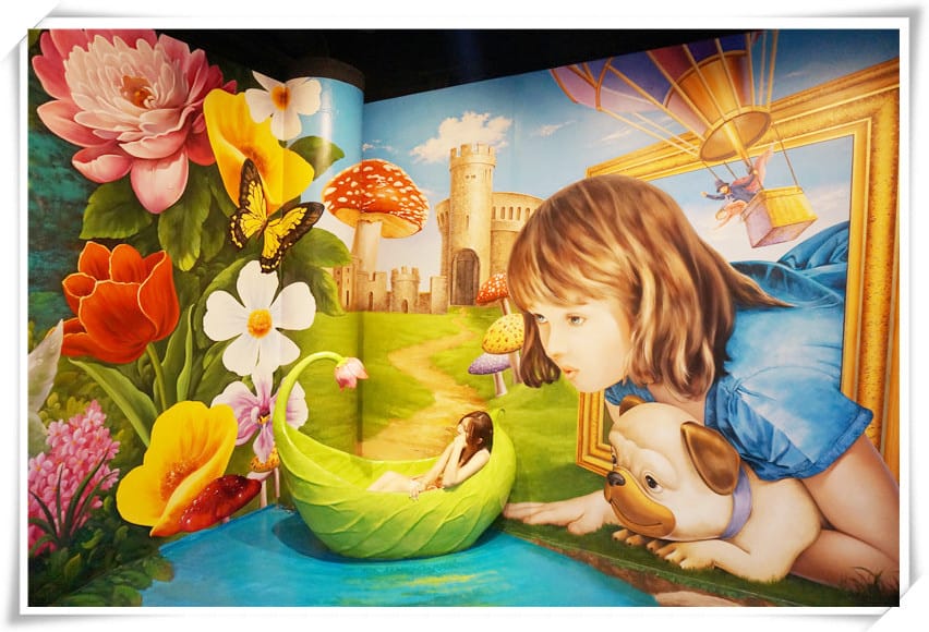 [香港.太平山]特麗愛3D展~走入畫中，化身天使，高空跳傘，輕鬆飄浮空中，如同身歷其境！