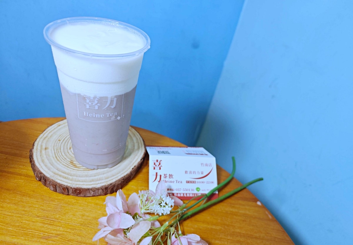 [苗栗竹南美食推薦]喜力茶飲-在地人必喝手搖飲，濃郁大甲芋頭牛奶與爆量配料「還想再一杯」！